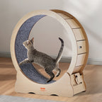 Large Indoor Cat Running Wheel – Quiet Exercise, 35.8" Stable Design, For Active Indoor Cats