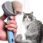 Pet Steel Needle Brush – Tangle‑Free Grooming, Soft‑Tip Steel Bristles, For Shedding‑Prone Pets