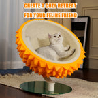 Durian Cat Bed & Scratcher – Multi‑Use Comfort, Sisal Pad + Hideaway, Perfect for Rest & Play
