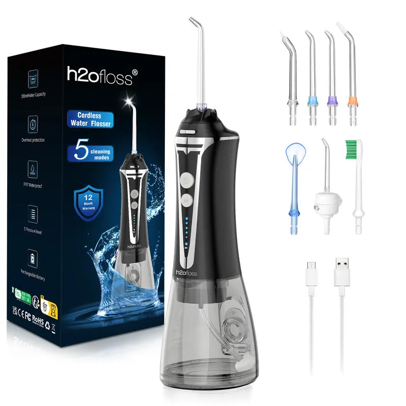 AquaPulse Oral Irrigator – Powerful 5‑Mode Cleaning, IPX7 Waterproof, Travel‑Ready Teeth Care