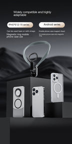 Magnetic Phone Neck Holder – Quick‑Release MagSafe, Adjustable Silicone Frame, Ideal for Travel, Streaming & On‑the‑Go Use