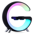 AuraG Smart G‑Lamp – 15W Fast Charge, Bluetooth Sound, App‑Synced Mood Lighting for Modern Homes
