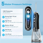 AquaPulse Oral Irrigator – Powerful 5‑Mode Cleaning, IPX7 Waterproof, Travel‑Ready Teeth Care