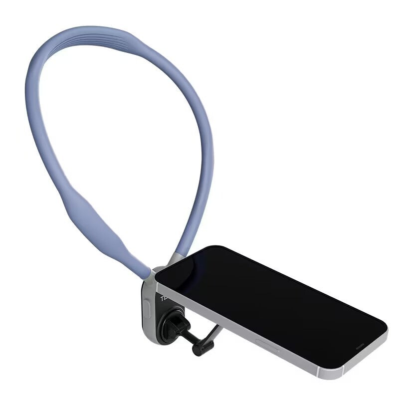 Magnetic Phone Neck Holder – Quick‑Release MagSafe, Adjustable Silicone Frame, Ideal for Travel, Streaming & On‑the‑Go Use