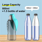 FetchFlow Foldable Dog Water Bottle – Spill‑Free Drinking, Foldable Bowl Top, Great for Walks, Hikes & Road Trips