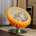 Durian Cat Bed & Scratcher – Multi‑Use Comfort, Sisal Pad + Hideaway, Perfect for Rest & Play