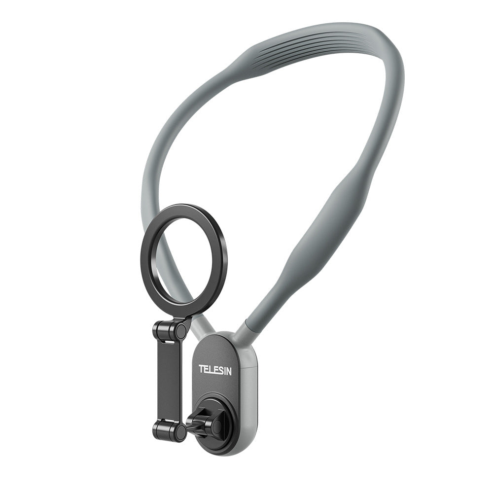 Magnetic Phone Neck Holder – Quick‑Release MagSafe, Adjustable Silicone Frame, Ideal for Travel, Streaming & On‑the‑Go Use