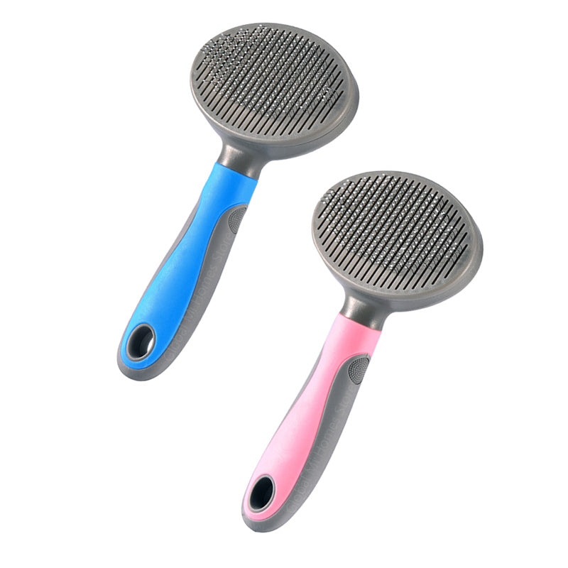 Pet Steel Needle Brush – Tangle‑Free Grooming, Soft‑Tip Steel Bristles, For Shedding‑Prone Pets