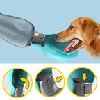 FetchFlow Foldable Dog Water Bottle – Spill‑Free Drinking, Foldable Bowl Top, Great for Walks, Hikes & Road Trips