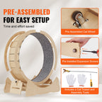 Large Indoor Cat Running Wheel – Quiet Exercise, 35.8" Stable Design, For Active Indoor Cats