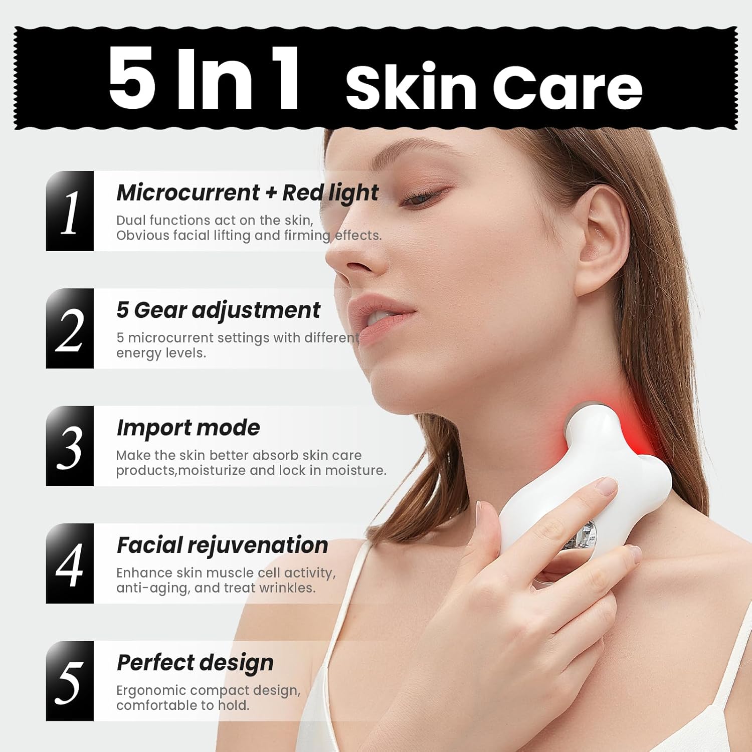 Anti‑Aging Microcurrent Skin Lifter