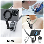 Magnetic Phone Neck Holder – Quick‑Release MagSafe, Adjustable Silicone Frame, Ideal for Travel, Streaming & On‑the‑Go Use