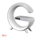 AuraG Smart G‑Lamp – 15W Fast Charge, Bluetooth Sound, App‑Synced Mood Lighting for Modern Homes