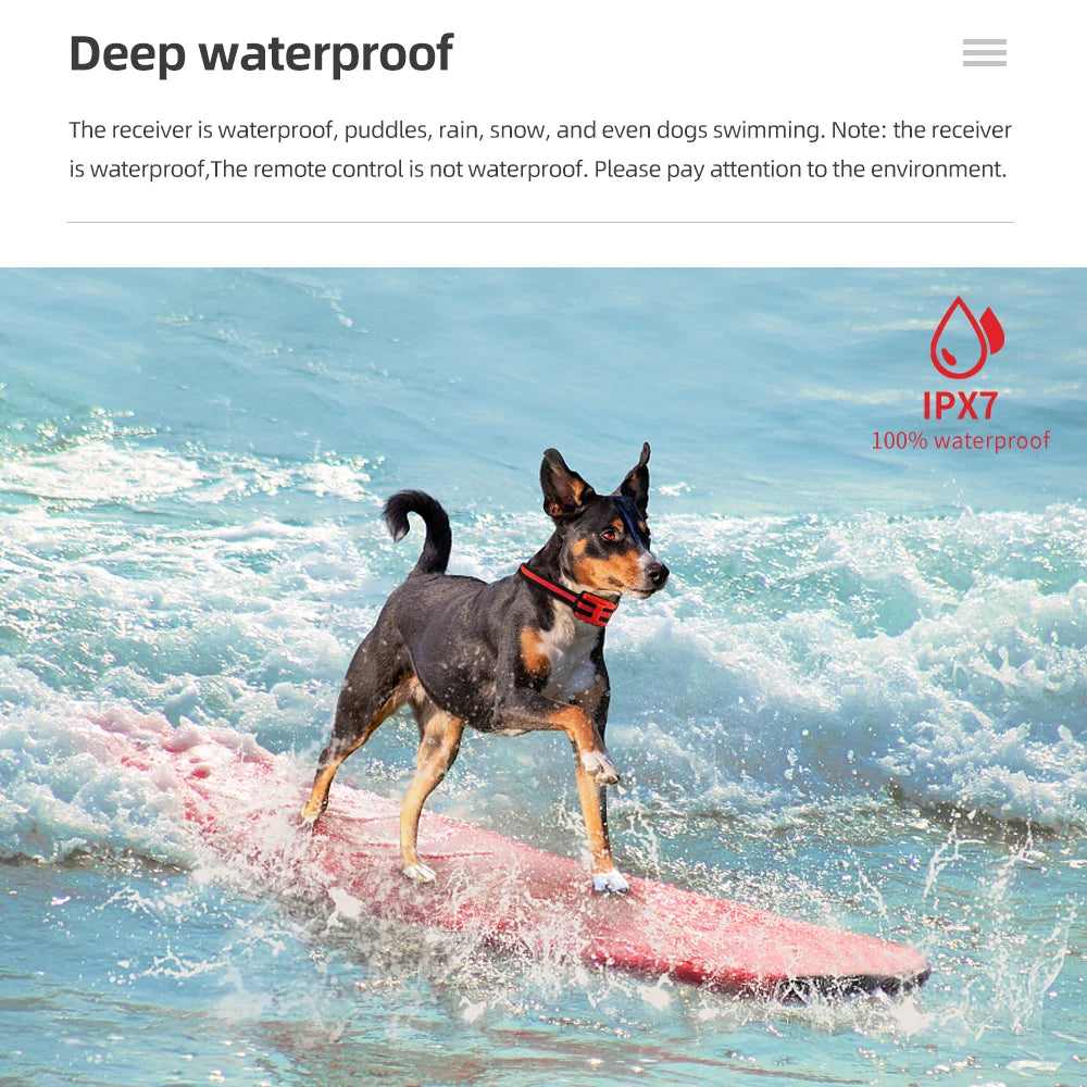 500m Waterproof Dog Training Collar – Remote & Rechargeable
