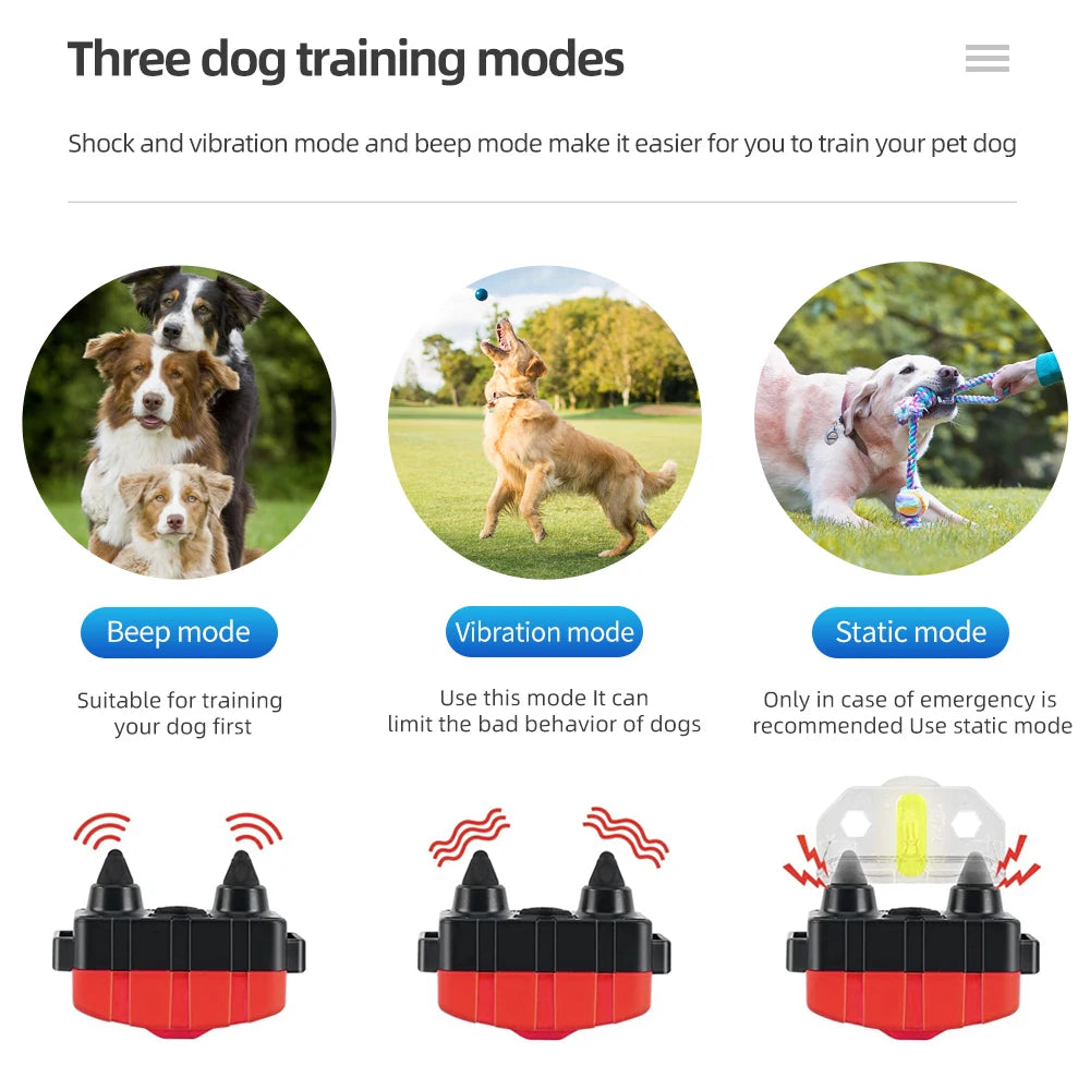 500m Waterproof Dog Training Collar – Remote & Rechargeable