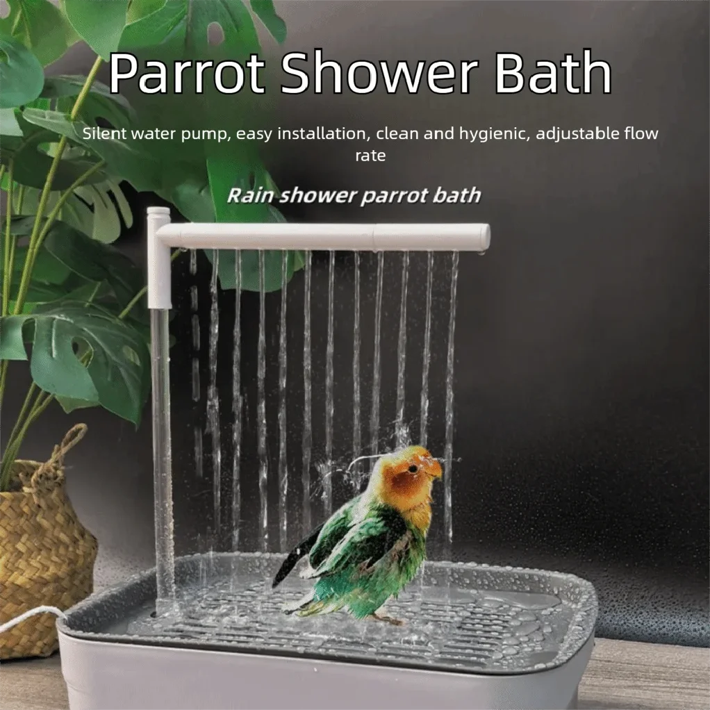 AutoFlow Bird Bath – USB Circulating Water Fountain, Quiet Motor, Perfect for Parrots & Small Birds