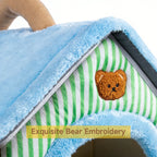 CozyFold™ Pet Cave – Soft Fiber Comfort, Removable Washable Design, Perfect for your Cats & Dogs