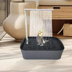 AutoFlow Bird Bath – USB Circulating Water Fountain, Quiet Motor, Perfect for Parrots & Small Birds