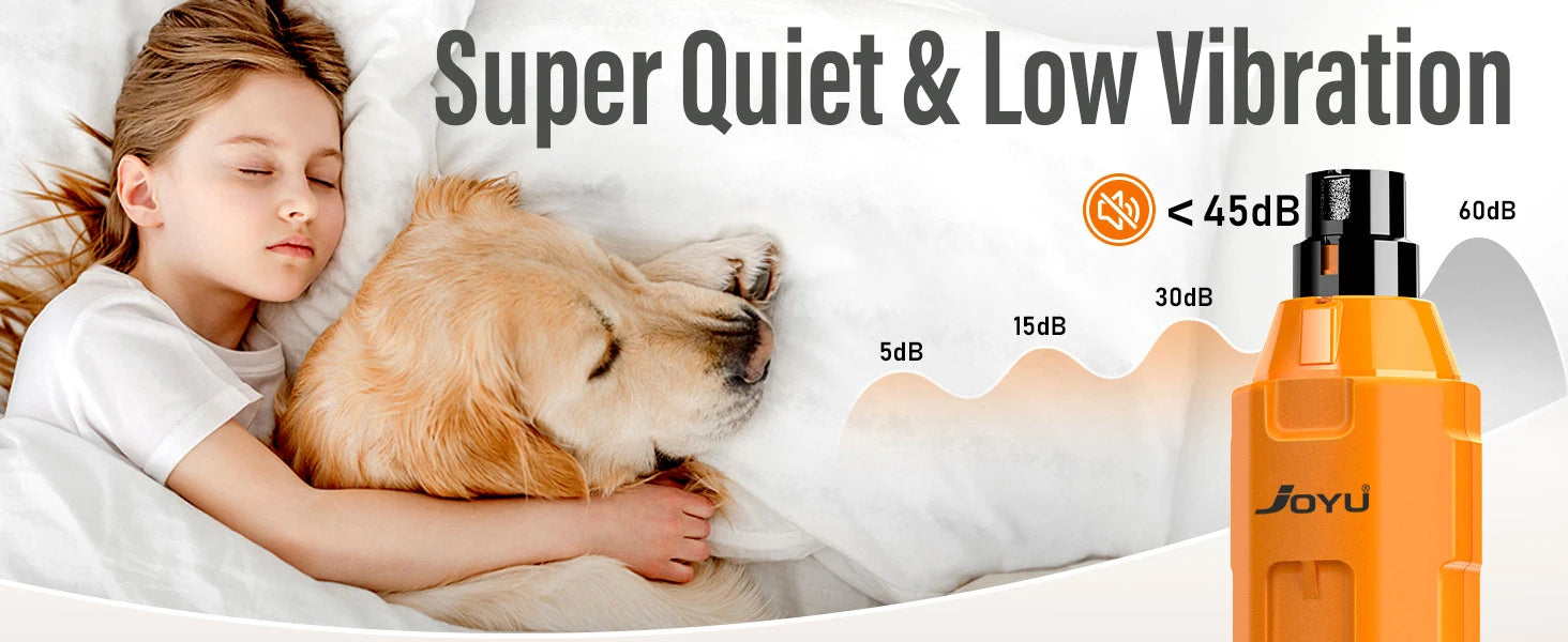 SmoothTrim Pro – Painless 6‑Speed Nail Shaper, Low‑Noise Motor, Ideal for Sensitive Pets