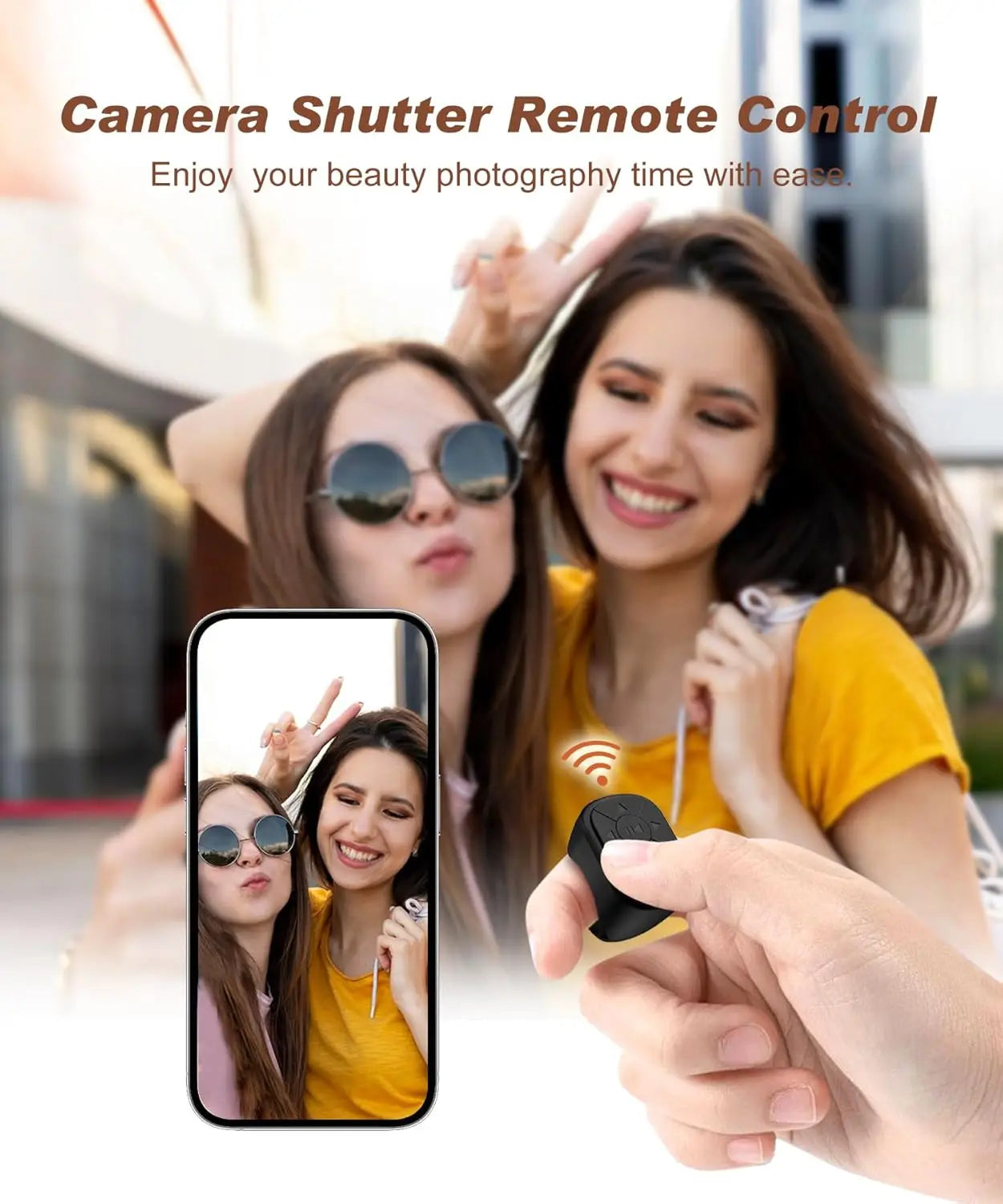 TikTok Scrolling Ring – Hands‑Free Control, Bluetooth Roller, IOS/Android Compatible, Perfect for Creators