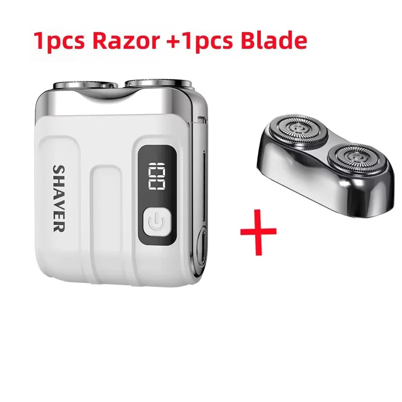 Portable Electric Shaver – Powerful Dual‑Blade Precision, USB Rechargeable, Great for Travel & Daily Touch‑Ups