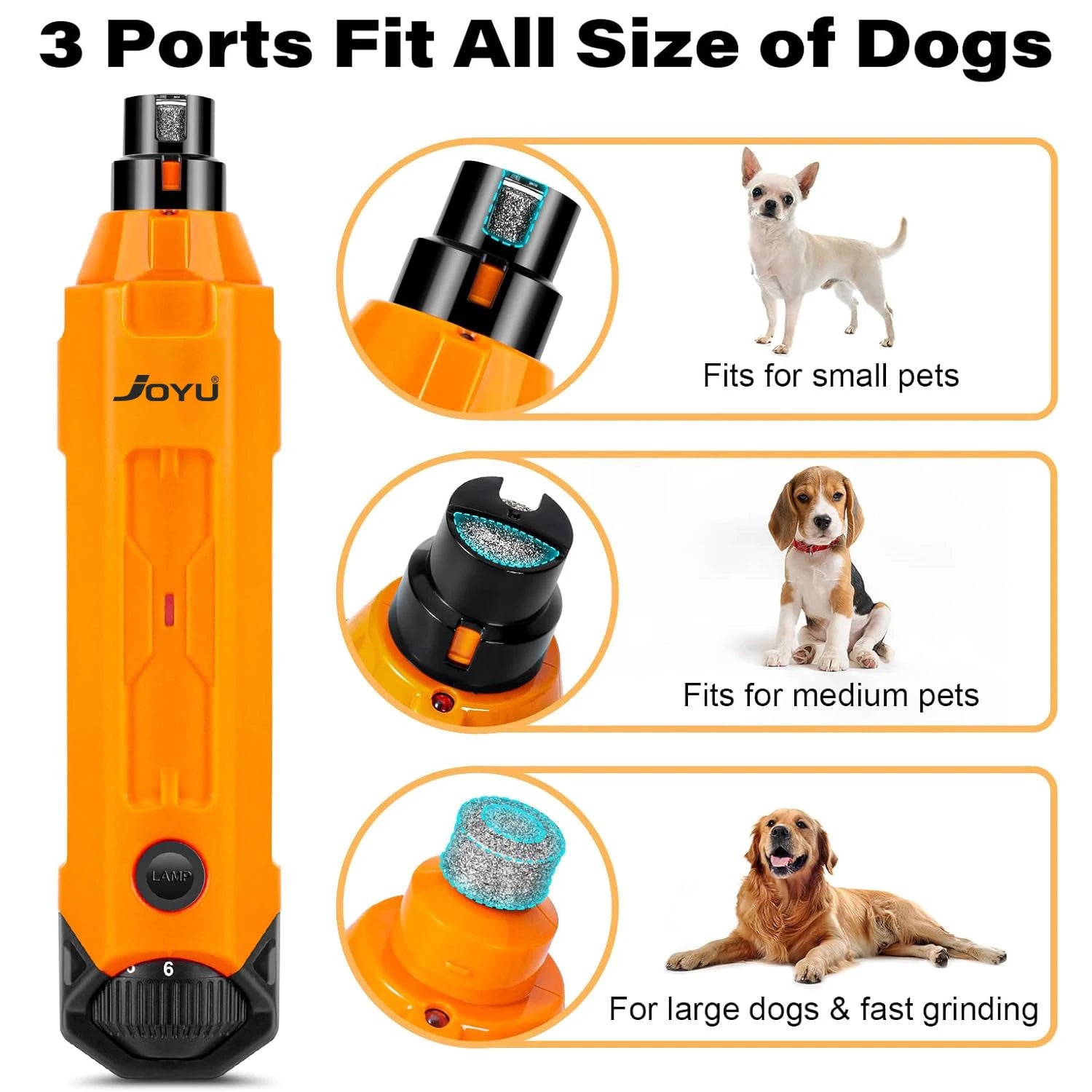 SmoothTrim Pro – Painless 6‑Speed Nail Shaper, Low‑Noise Motor, Ideal for Sensitive Pets