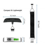 50kg Smart Travel Weight Scale – Accurate LCD Weighing, Compact Design, Ideal for Frequent Flyers