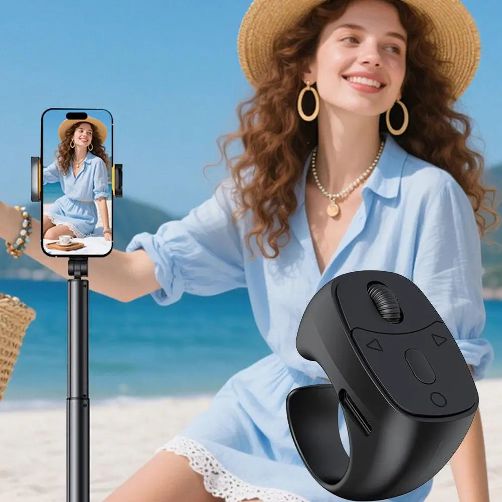 Smart Scroll Wheel – 360° Hands‑Free Bluetooth Control, Smooth Page Turning, Ideal for E‑Books & Videos
