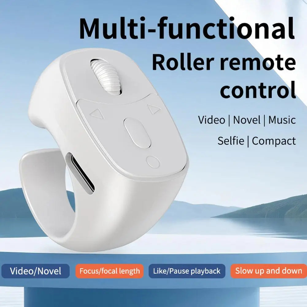 Smart Scroll Wheel – 360° Hands‑Free Bluetooth Control, Smooth Page Turning, Ideal for E‑Books & Videos