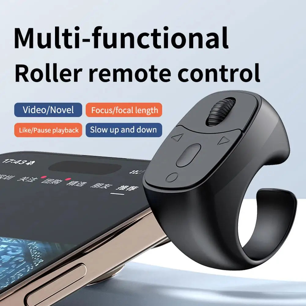 Smart Scroll Wheel – 360° Hands‑Free Bluetooth Control, Smooth Page Turning, Ideal for E‑Books & Videos