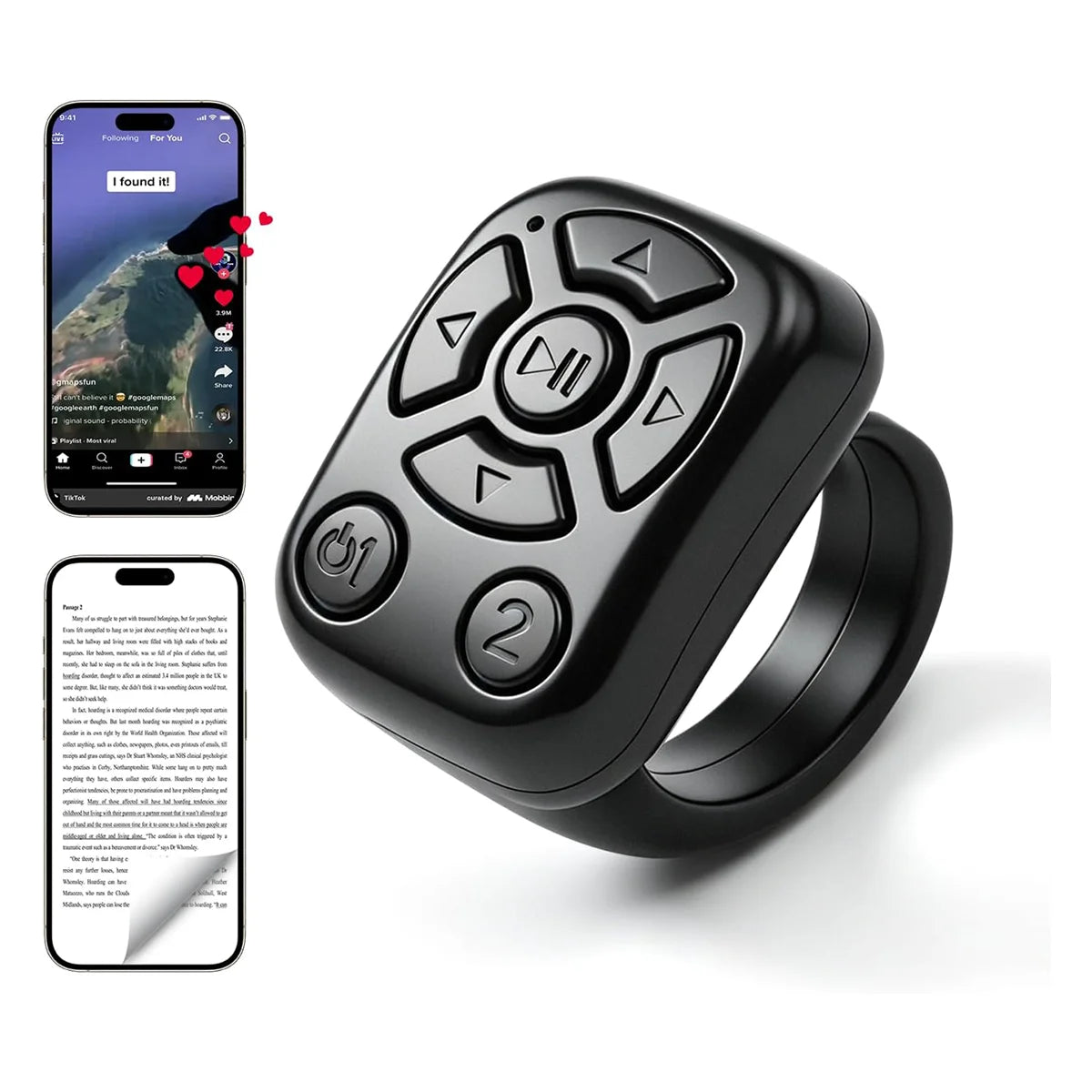 SmartScroll Ring – Hands‑Free Control for Readers & Creators