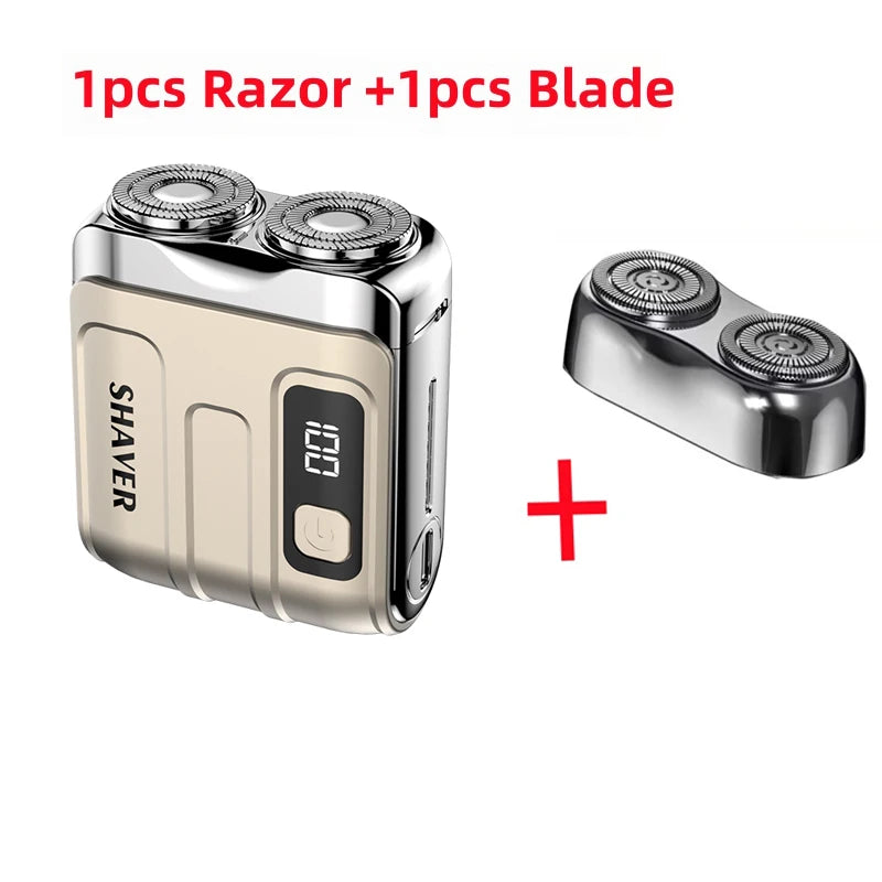 Portable Electric Shaver – Powerful Dual‑Blade Precision, USB Rechargeable, Great for Travel & Daily Touch‑Ups