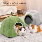Small Animal Cozy Bed – Snug Winter Warmth, Plush Cotton Build, Ideal for Hamsters & Guinea Pigs