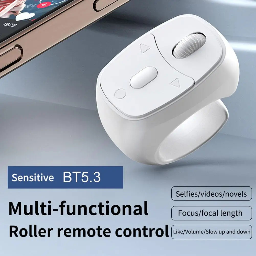 Smart Scroll Wheel – 360° Hands‑Free Bluetooth Control, Smooth Page Turning, Ideal for E‑Books & Videos