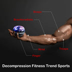 Gyro Strength Ball – Auto‑Start Power, 61 kg Resistance, For Grip & Forearm Training