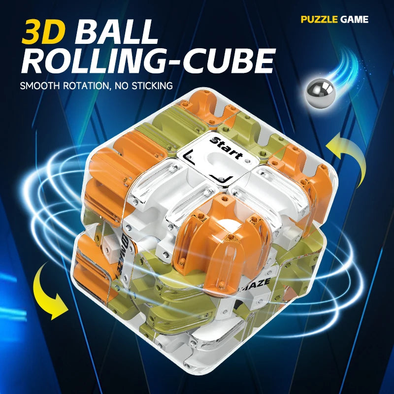 3D Logic Labyrinth Cube