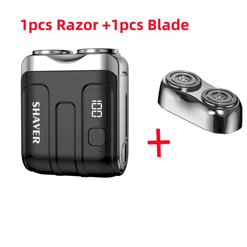 Portable Electric Shaver – Powerful Dual‑Blade Precision, USB Rechargeable, Great for Travel & Daily Touch‑Ups