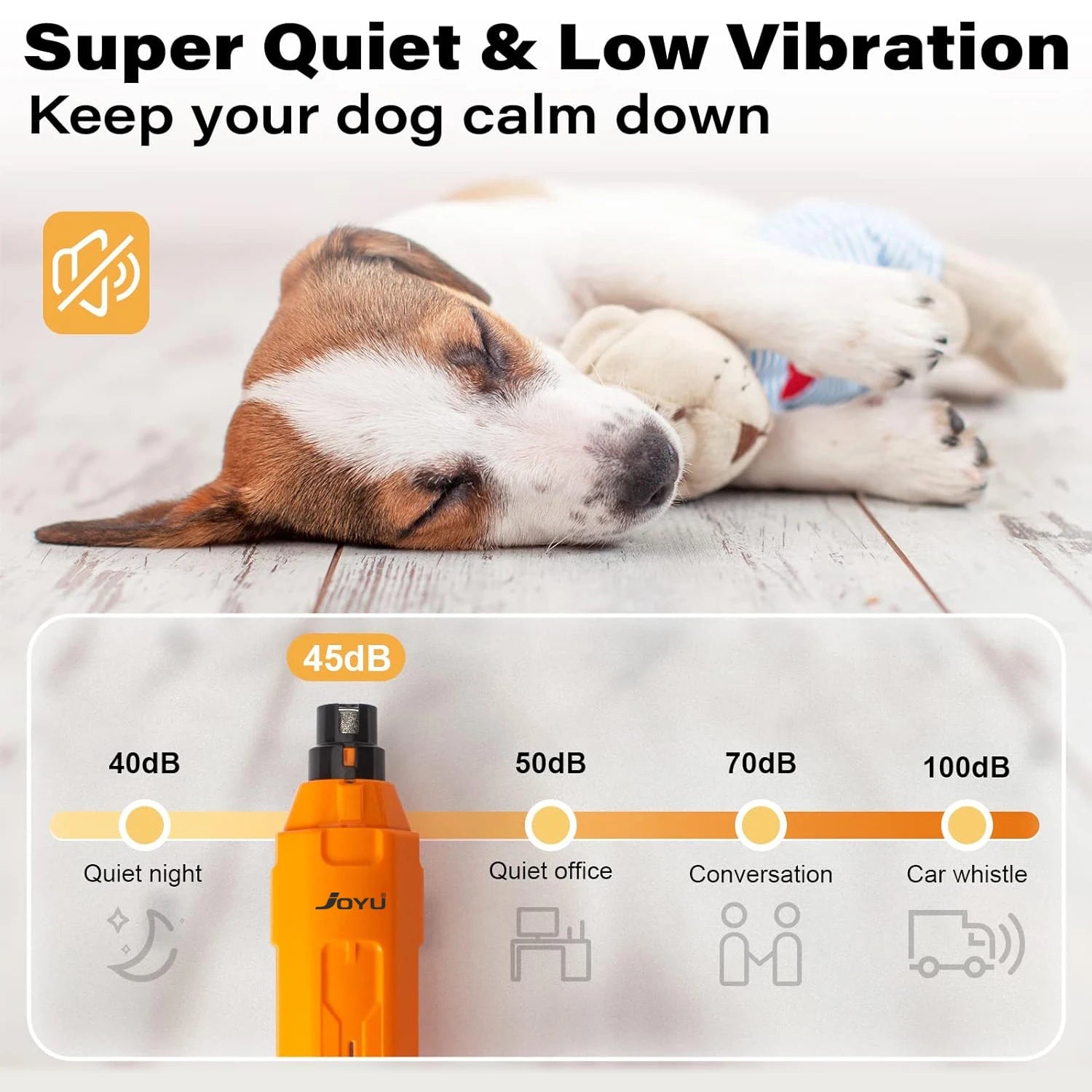SmoothTrim Pro – Painless 6‑Speed Nail Shaper, Low‑Noise Motor, Ideal for Sensitive Pets