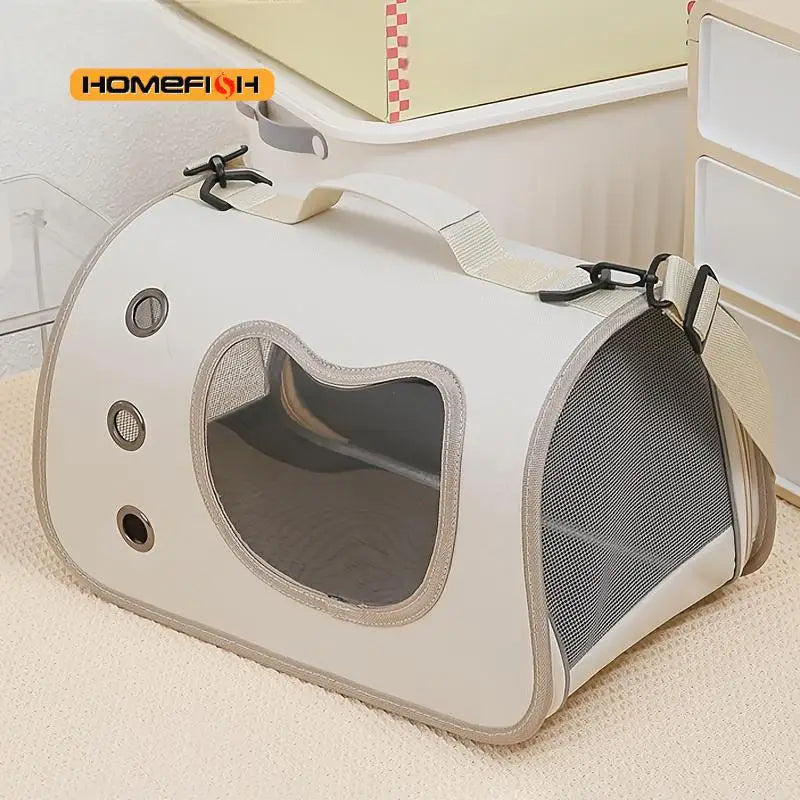 Portable Pet Carrier Bag – Breathable Foldable Design, Lightweight Build, Perfect for Small Dogs & Cats on the Go