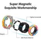 Magnetic Spinner Rings – Smooth Stress Relief, 3‑Pack Set, For Focus & Fidgeting