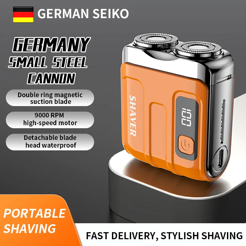 Portable Electric Shaver – Powerful Dual‑Blade Precision, USB Rechargeable, Great for Travel & Daily Touch‑Ups