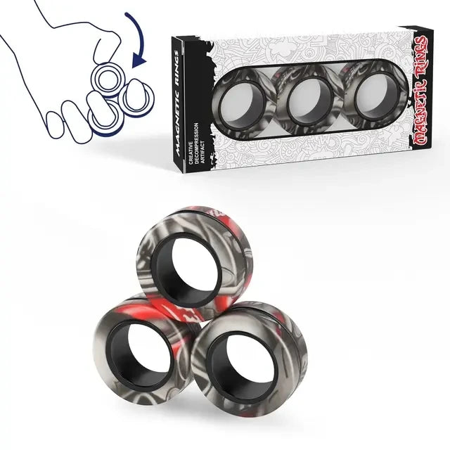 Magnetic Spinner Rings (3‑Pack)