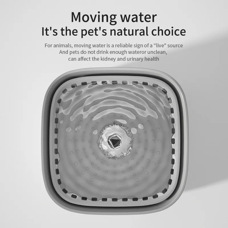 3L Cat Water Fountain – Auto‑Recirculating, Triple Filtration, Ultra‑Quiet USB Dispenser for Hydrated Cats
