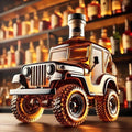 Car‑Shaped Whiskey Bottle – 350ML
