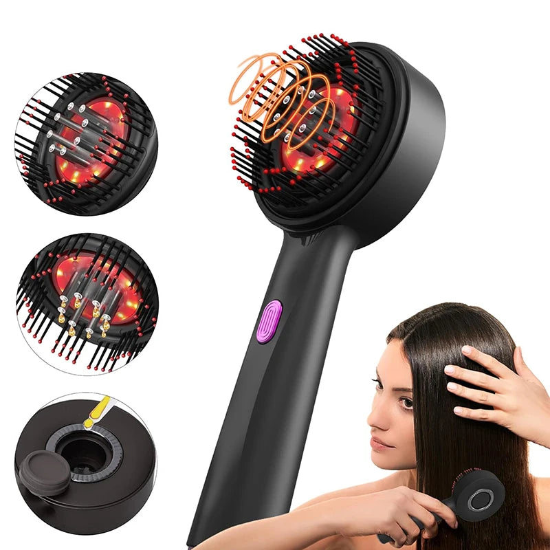 HairGrow Vibe Comb with Oil Applicator