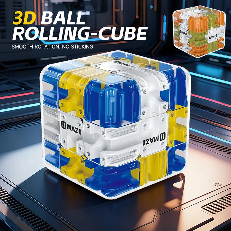 3D Logic Labyrinth Cube