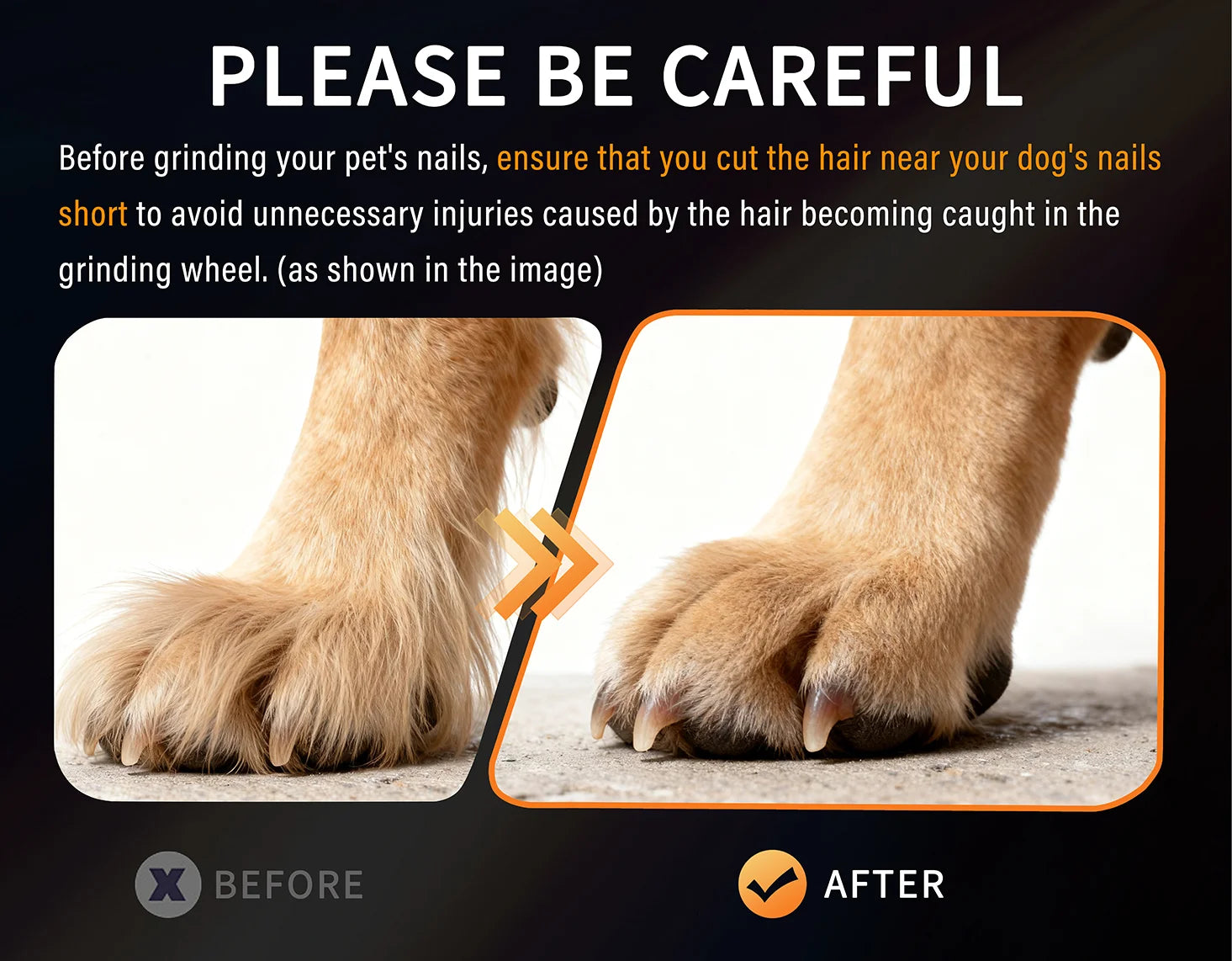 SmoothTrim Pro – Painless 6‑Speed Nail Shaper, Low‑Noise Motor, Ideal for Sensitive Pets