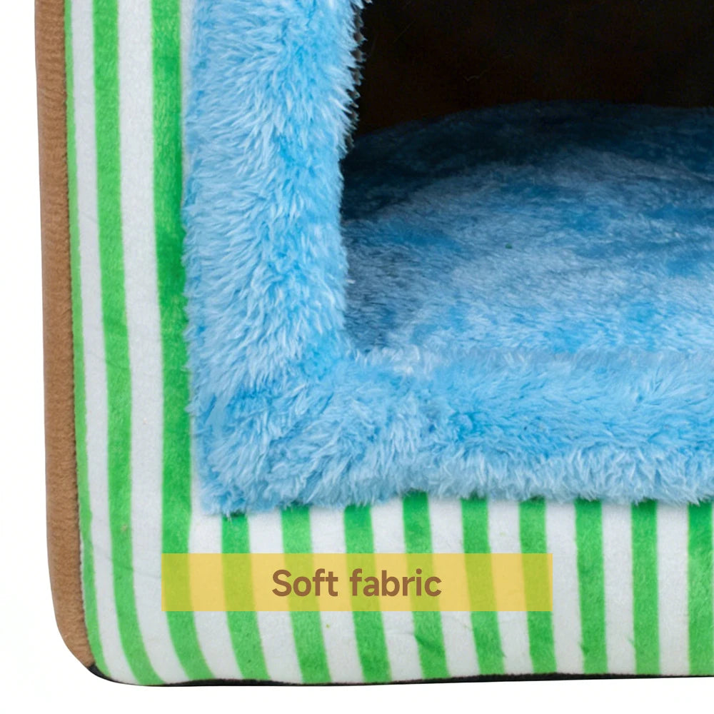CozyFold™ Pet Cave – Soft Fiber Comfort, Removable Washable Design, Perfect for your Cats & Dogs