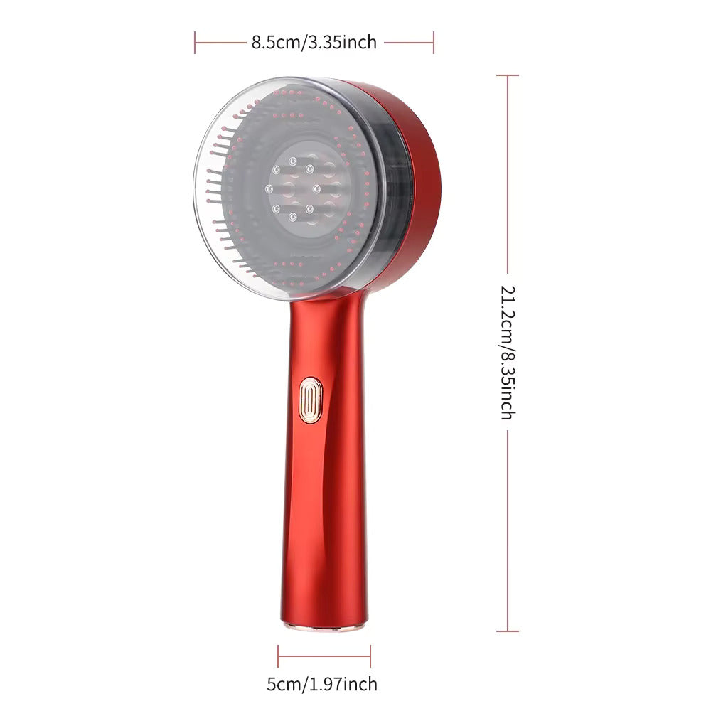 HairGrow Vibe Comb – Vibrating Scalp Massage, Even Oil Application, Ideal for Thinning or Dry Hair