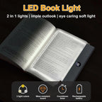 Portable LED Reading Light – Soft 3‑Mode Glow, Rechargeable Flat Design, Perfect for Bedtime Reading